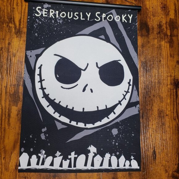 The Nightmare Before Christmas Jack Skellington Seriously Spooky Wall Hanging - Picture 3 of 10